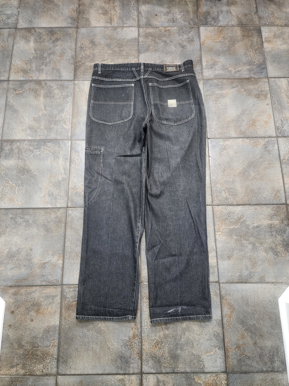 Vintage Y2K Marithe Francois Girbaud Men's 42x35 Wide-Leg Denim Streetwear Jeans